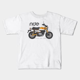 Ride monkey yellow Kids T-Shirt